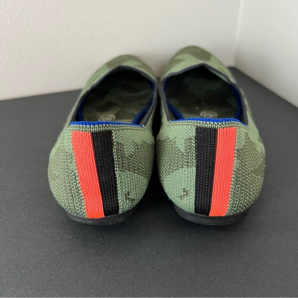 Rothy's The Loafer Olive Camo Green Round Toe Flats Shoes - Picture 5 of 7